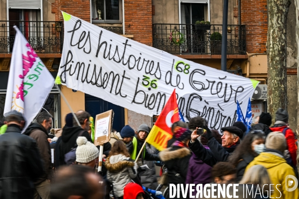 Toulouse : 2eme manifestation contre la reforme de la retraite