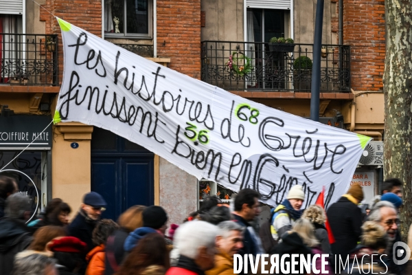 Toulouse : 2eme manifestation contre la reforme de la retraite