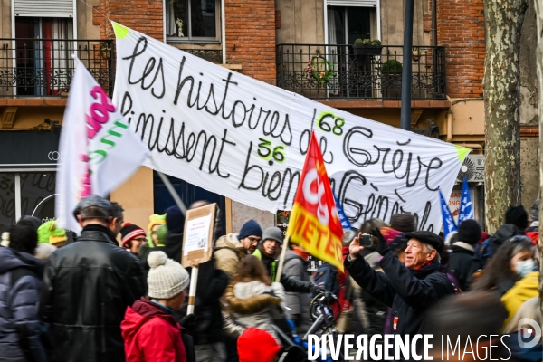 Toulouse : 2eme manifestation contre la reforme de la retraite