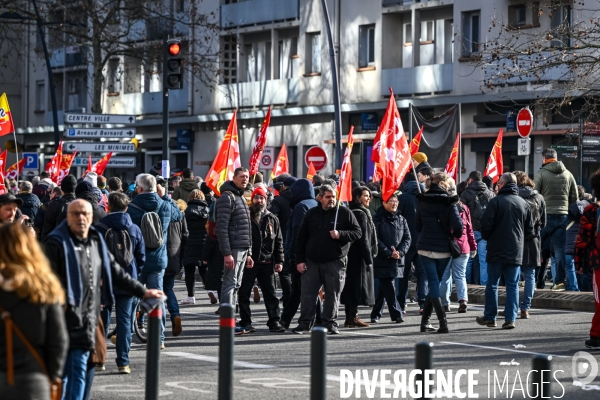 Toulouse : 2eme manifestation contre la reforme de la retraite