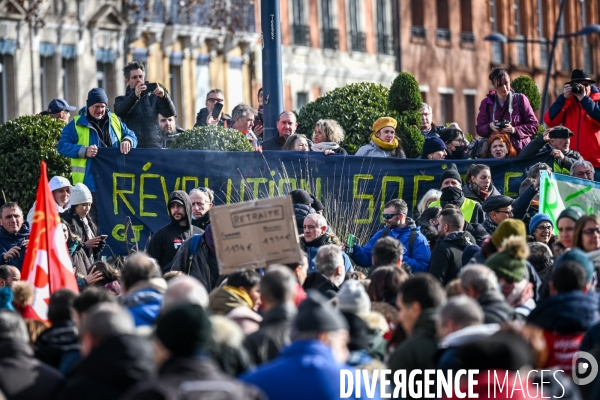 Toulouse : 2eme manifestation contre la reforme de la retraite