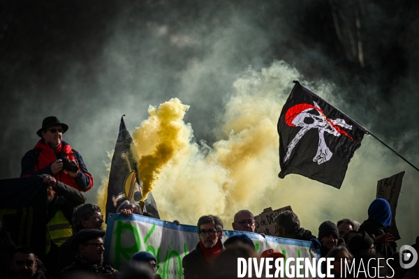 Toulouse : 2eme manifestation contre la reforme de la retraite