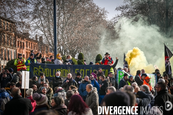 Toulouse : 2eme manifestation contre la reforme de la retraite