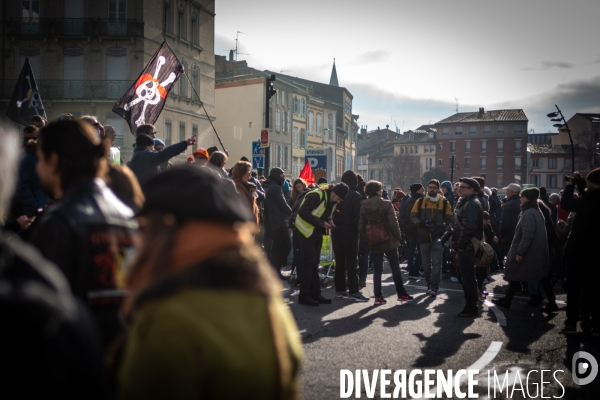 Toulouse : 2eme manifestation contre la reforme de la retraite