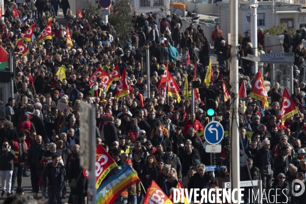 Deuxième manifestation contre la réforme de la retraite à Marseille