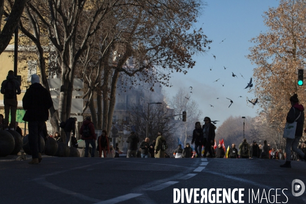 Deuxième manifestation contre la réforme de la retraite à Marseille