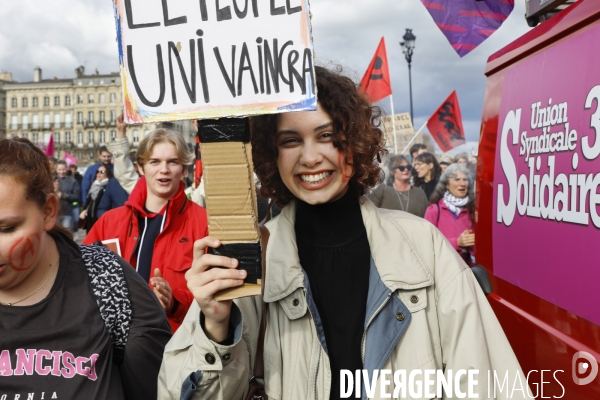 Bordeaux, Manifestation contre la réforme des retraites