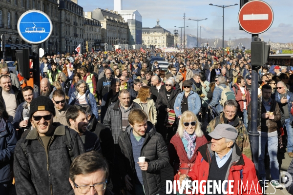 Bordeaux, Manifestation contre la réforme des retraites