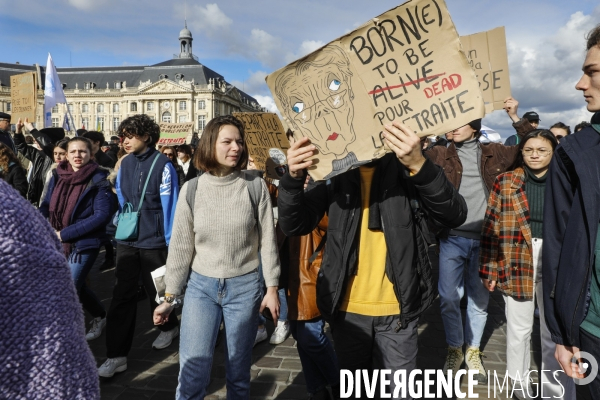 Bordeaux, Manifestation contre la réforme des retraites