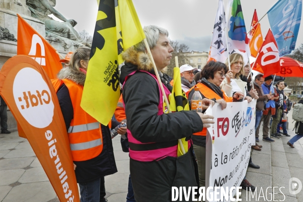 Bordeaux, Manifestation contre la réforme des retraites