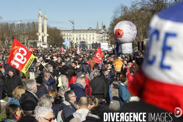 Bordeaux, Manifestation contre la réforme des retraites