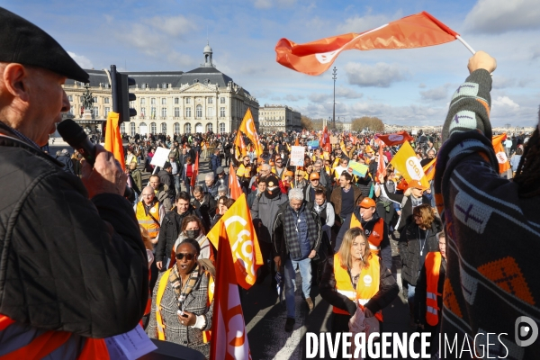 Bordeaux, Manifestation contre la réforme des retraites