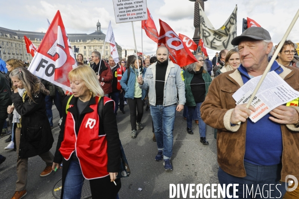 Bordeaux, Manifestation contre la réforme des retraites