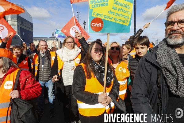 Bordeaux, Manifestation contre la réforme des retraites