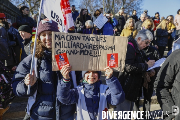 Bordeaux, Manifestation contre la réforme des retraites