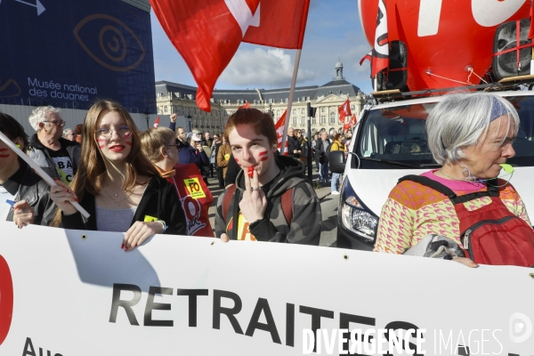 Bordeaux, Manifestation contre la réforme des retraites