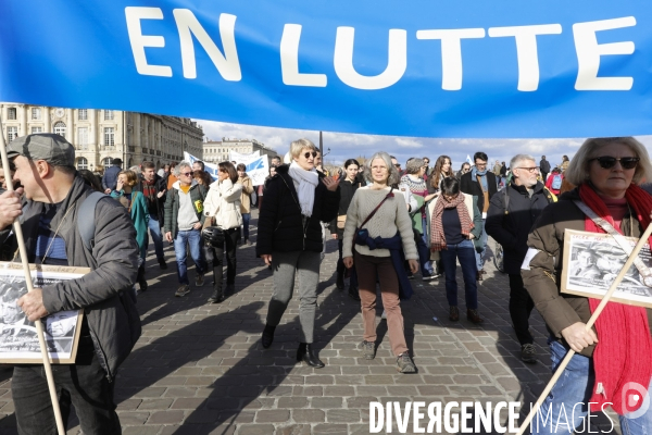 Bordeaux, Manifestation contre la réforme des retraites