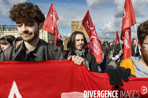 Bordeaux, Manifestation contre la réforme des retraites