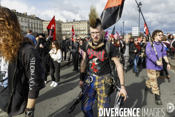 Bordeaux, Manifestation contre la réforme des retraites