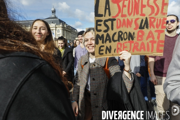 Bordeaux, Manifestation contre la réforme des retraites