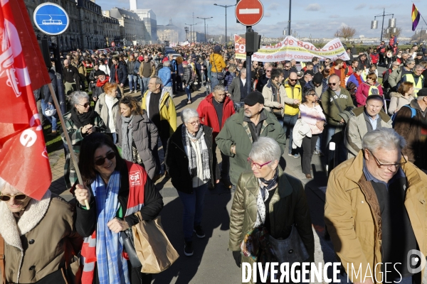 Bordeaux, Manifestation contre la réforme des retraites