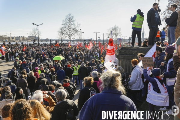 Bordeaux, Manifestation contre la réforme des retraites