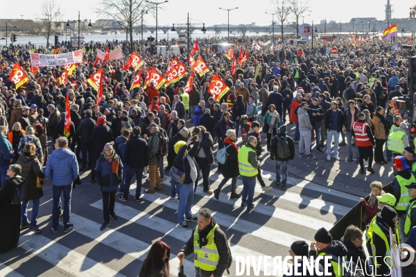 Bordeaux, Manifestation contre la réforme des retraites