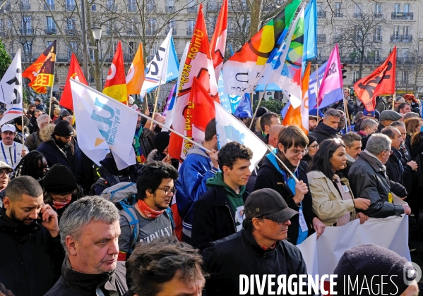 2 éme manifestation nationale contre la reforme des retraites du gouvernement Borne