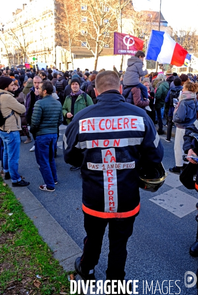 2 éme manifestation nationale contre la reforme des retraites du gouvernement Borne