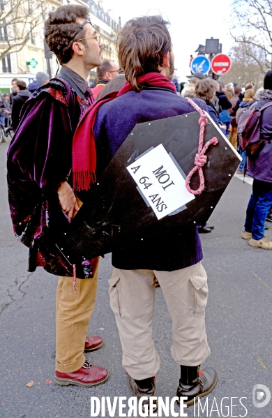 2 éme manifestation nationale contre la reforme des retraites du gouvernement Borne