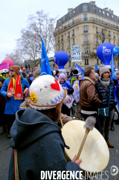 2 éme manifestation nationale contre la reforme des retraites du gouvernement Borne
