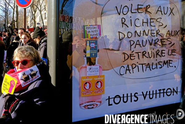 2 éme manifestation nationale contre la reforme des retraites du gouvernement Borne