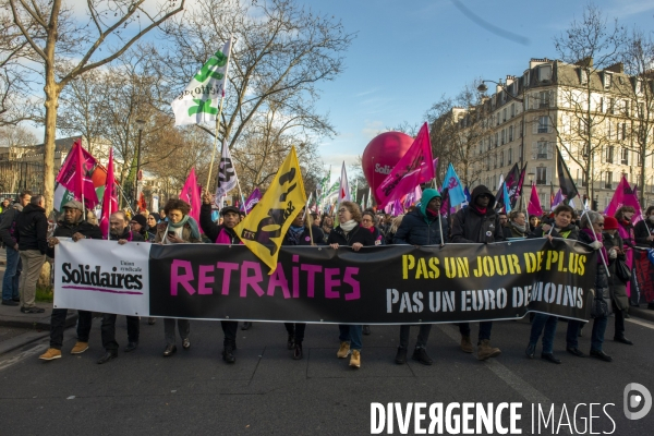 Manifestation contre la réforme des retraites