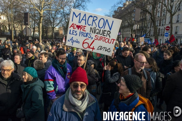 Manifestation contre la réforme des retraites