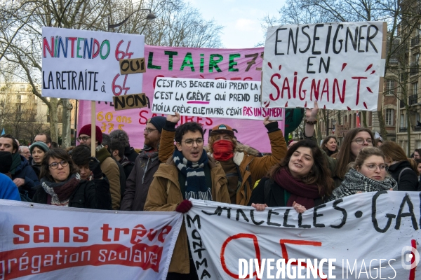 Manifestation contre la réforme des retraites