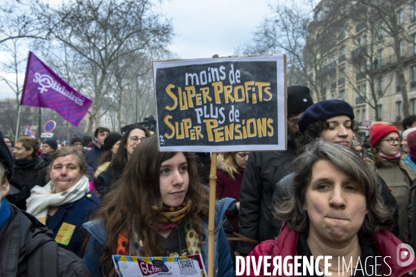 Manifestation contre la réforme des retraites