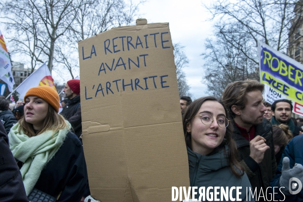 Manifestation contre la réforme des retraites