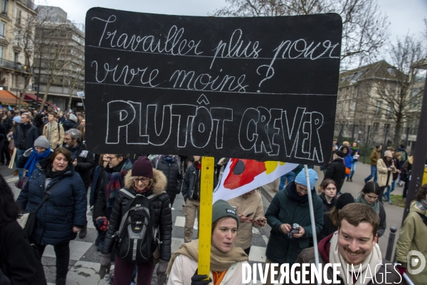 Manifestation contre la réforme des retraites