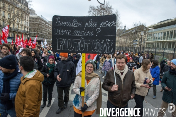 Manifestation contre la réforme des retraites