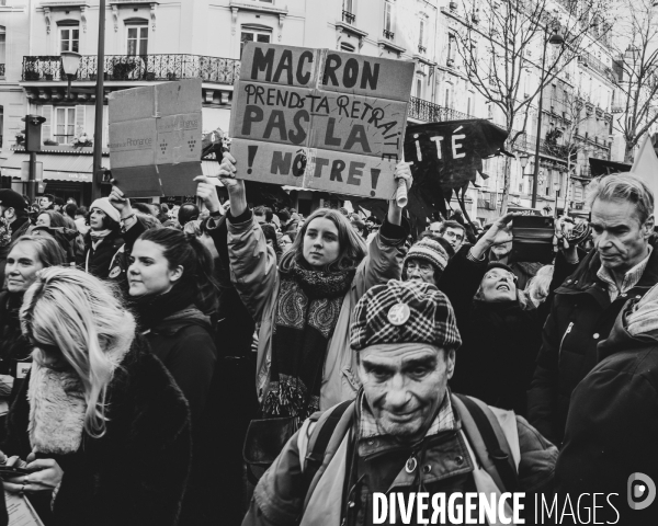 Manifestation contre la réforme des retraites