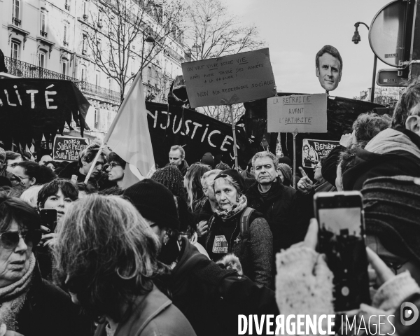 Manifestation contre la réforme des retraites