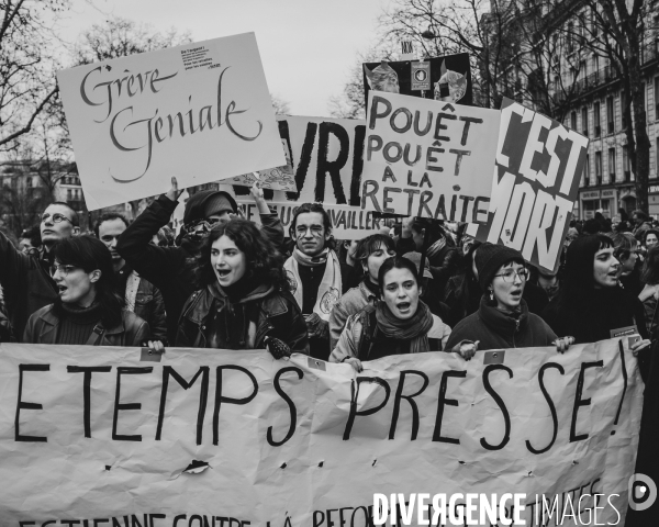 Manifestation contre la réforme des retraites