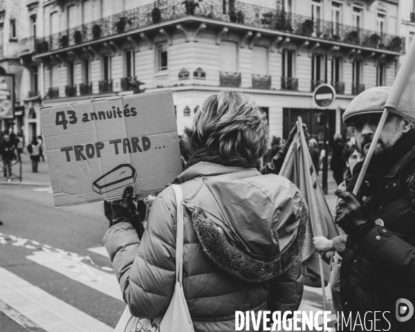 Manifestation contre la réforme des retraites