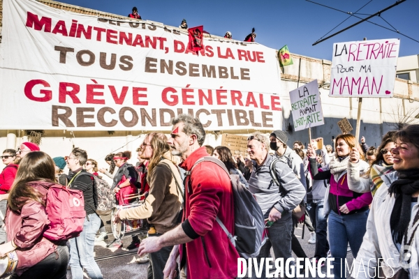 Montpellier - 2eme Manifestation contre la Reforme des Retraites