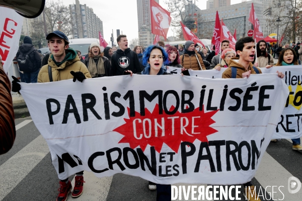 Deuxième manifestation intersyndicale contre la reforme des retraites