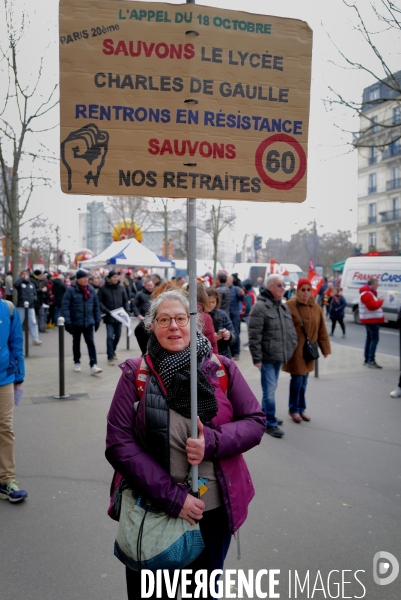 Deuxième manifestation intersyndicale contre la reforme des retraites