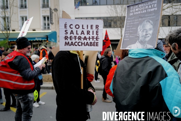 Deuxième manifestation intersyndicale contre la reforme des retraites