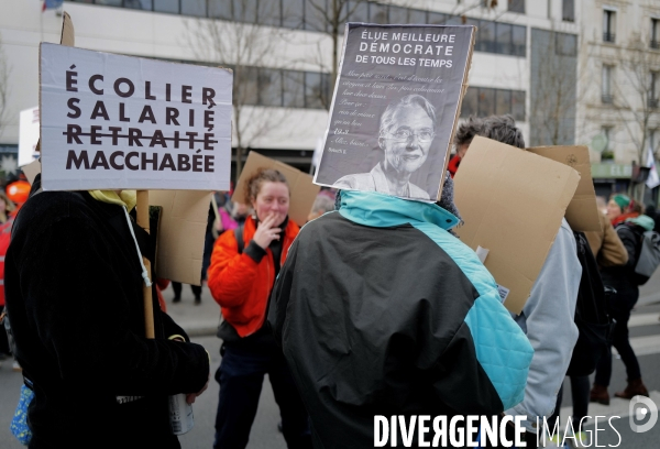 Deuxième manifestation intersyndicale contre la reforme des retraites