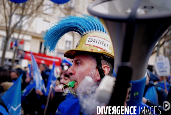 Deuxième manifestation intersyndicale contre la reforme des retraites