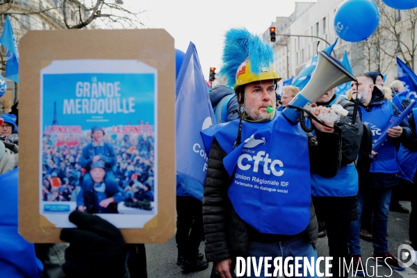 Deuxième manifestation intersyndicale contre la reforme des retraites